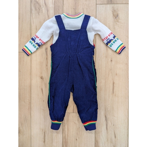 Vintage Colourblock Cars Overall Set - Picture 2 of 5